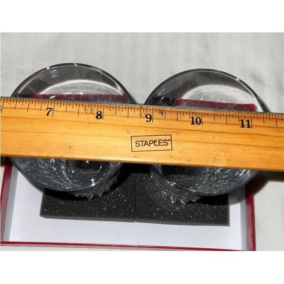 Baccarat Glass 2 set Clear  Crystal Glass NWT - Picture 7 of 15